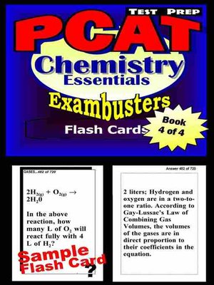 cover image of PCAT Test Prep Chemistry Review - Exambusters Flash Cards - Workbook 4 of 4